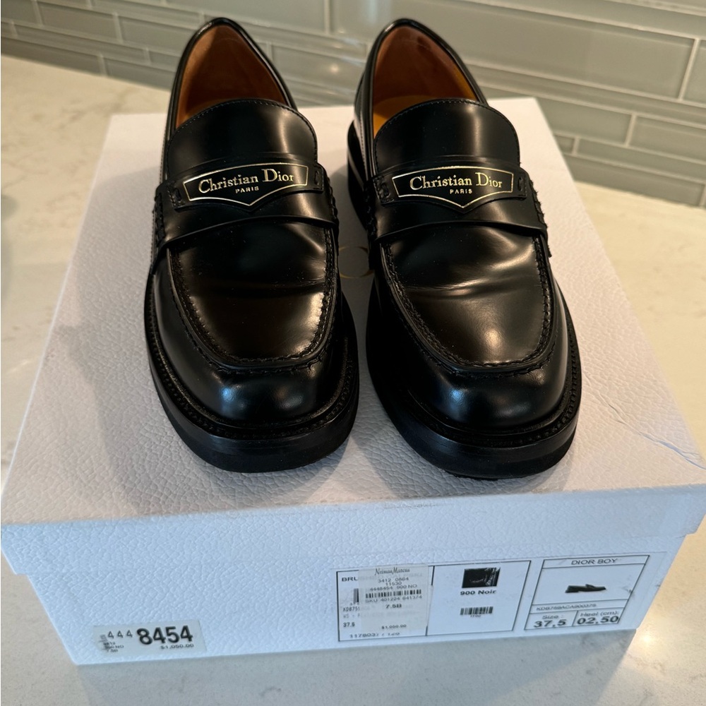Christian Dior Black Loafers